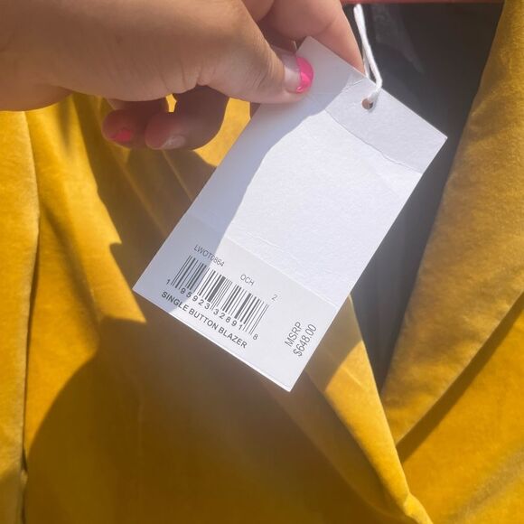 FRAME Denim Single Button Velvet Blazer NWT - Picture 5 of 15